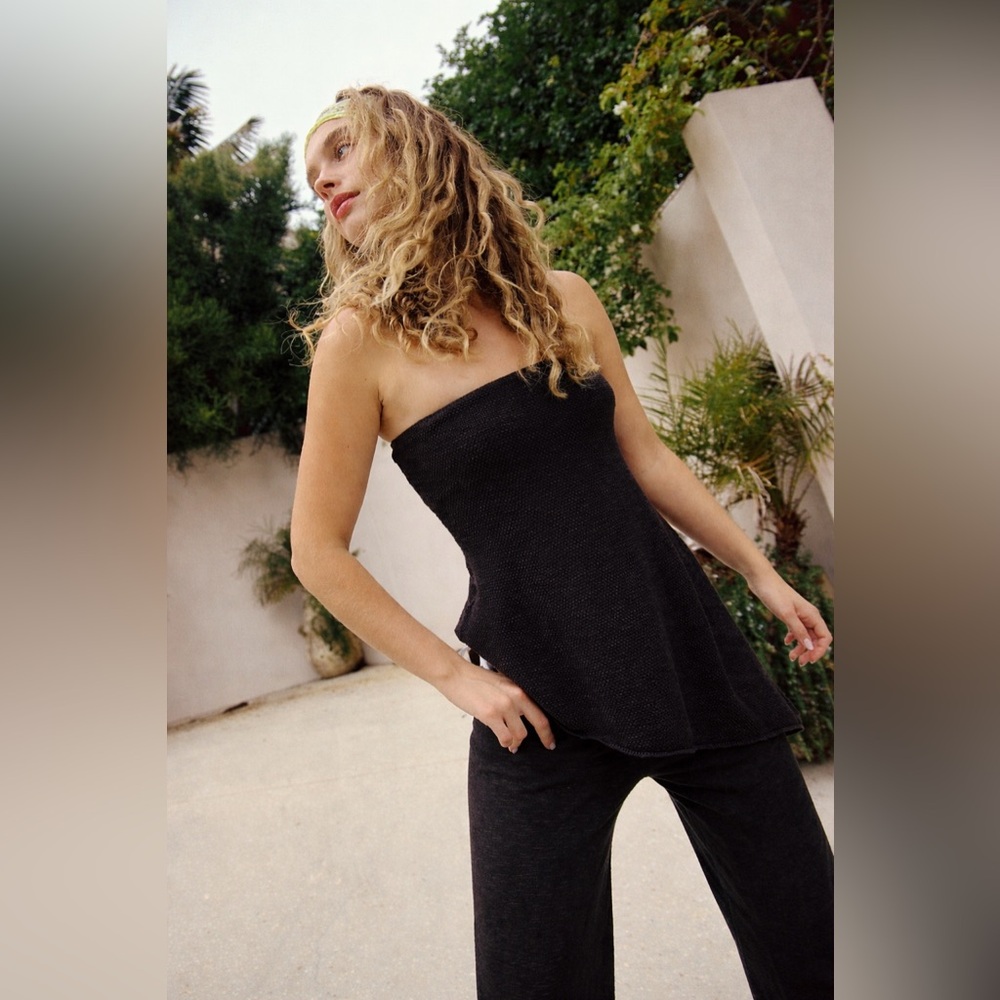 Free People | 2pc . Set | Cotton-Linen Sweater Set| Never Worn | large